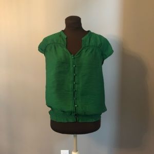 Loft Elastic cinch waist top.